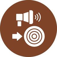 Call To Action Glyph Multi Circle Icon vector
