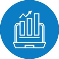 Growth Hacking Line Multi Circle Icon vector