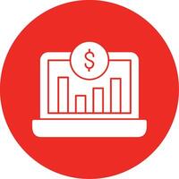 Paid Traffic Glyph Multi Circle Icon vector
