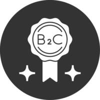 B2C Glyph Multi Circle Icon vector