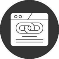 Hyperlink Glyph Multi Circle Icon vector