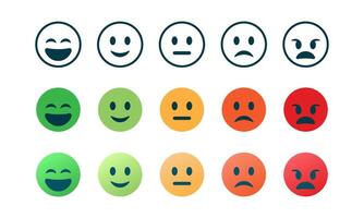Emotion emoji set. Suitable for emoji feeling element. Face emotion expression icon. vector