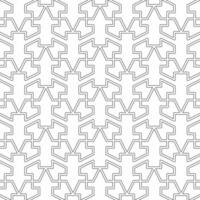 Seamless abstract pattern with intertwined lines on a white background. Suitable for various creative projects or decorative elements. vector