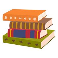 Stack of books vector