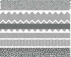 Geometric Pattern Borders vector