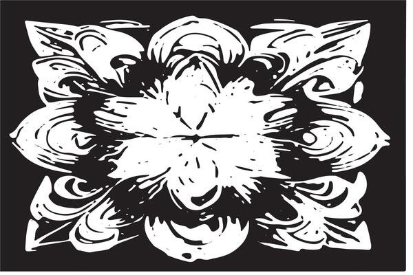 Black Abstract Monochrome Graphic Texture Overlay on White Surface for Backgrounds