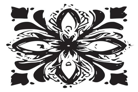 Graphical Black Abstract Texture Overlay Monochrome on White Background for Design vector