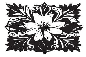 Graphical Black Abstract Texture Design Overlay Monochrome on White for Background Use vector
