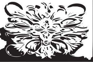 Graphical Black Monochrome Texture Overlay on White Background for Abstract Design vector