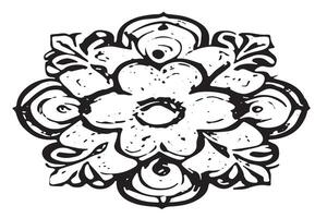Abstract Monochrome Black Graphical Texture Overlay on White for Backgrounds vector