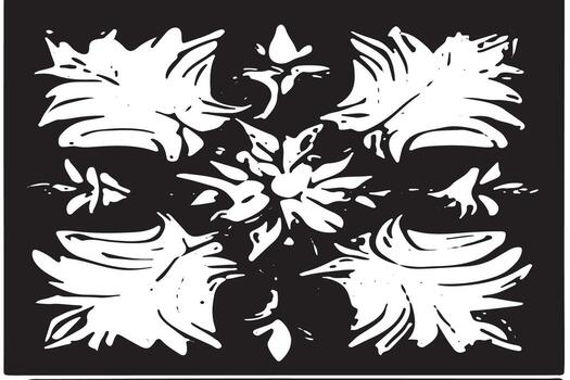 Abstract Black Texture Overlay Monochrome on White Background for Background Applications vector