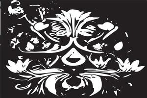 Black Monochrome Graphic Overlay Texture on White Background for Design and Textures vector