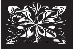 Monochrome Black Graphic Design Texture on White Background for Textures and Overlays vector