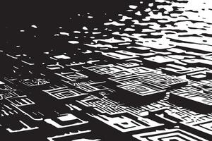 Monochrome Black Abstract Overlay on Bright White Background for Textured Effects vector