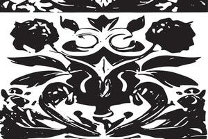 Graphical Black Abstract Texture on White Surface for Overlays and Monochrome Backgrounds vector