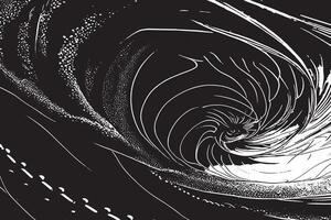 Bold Black Abstract Texture Overlay on White Canvas for Monochrome Backgrounds vector