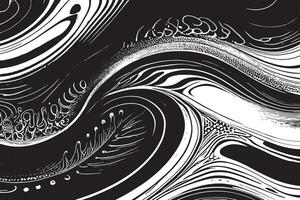 Textured Black Abstract Overlay on Pure White Background for Distinctive Overlays vector