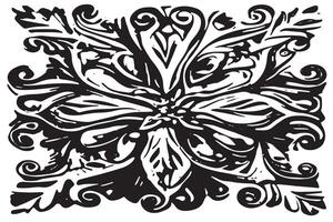 Abstract Monochrome Black Graphic Design Texture Overlay on a White Canvas for Backgrounds vector