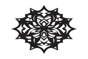 Bold Graphic Shape in Black Silhouette on White Background for Design Overlays and background texture vector