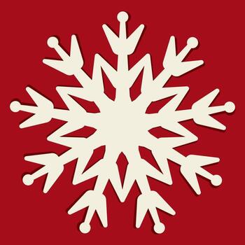 snowflake sharp simple winter vector