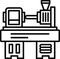 A machine is sitting on a table with a machine vector