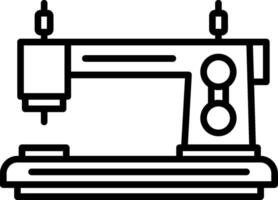 A sewing machine icon on a white background vector