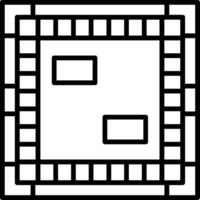 A square with two squares in it vector