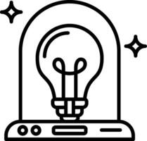 Light bulb icon vector