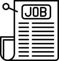 Job application form icon vector
