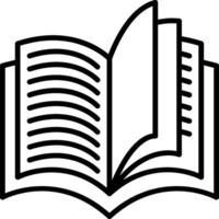 An open book with a white background vector