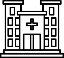 A building with a cross on it vector