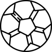 A soccer ball with four lines on it vector