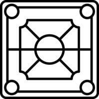 A square with a square in the middle vector
