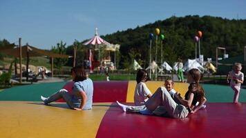 Family Fun At The Amusement Park video