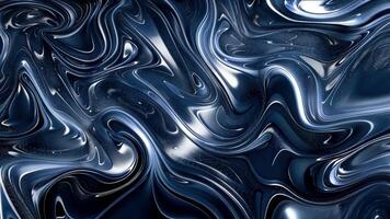 Navy blue and silver abstract pattern with swirling lines and curves, organic design and soft gradients, perfect for fashion projects. Navy blue silver abstract pattern video