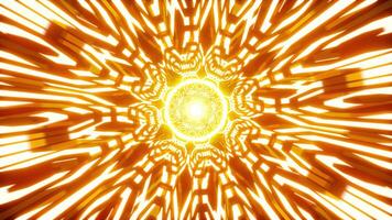 Dazzling Bright Yellow Modern Geometric Pattern Digital Art Motion Background Loop video