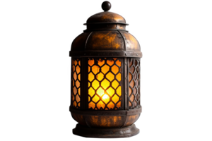 A decorative lantern with a light on it png