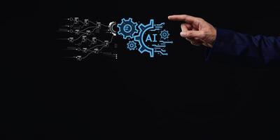 Using AI to play a role in daily life, helping with work, people responding to AI photo