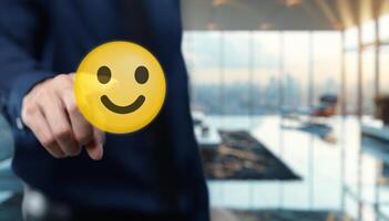 Displaying icons to convey emotions rather than using chat messages enhances visual communication photo