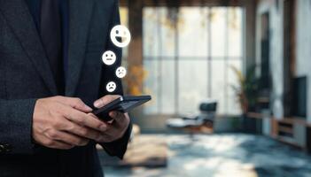 Displaying icons to convey emotions rather than using chat messages enhances visual communication photo