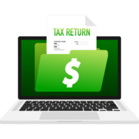 Flat icon. Tax return, great design for any purposes. File management. Business icon png