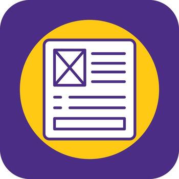 Latent Semantic Index Filled Curve Icon vector