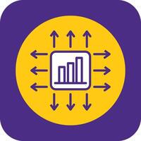 Performance Marketer Filled Curve Icon vector