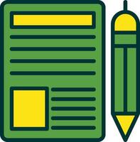 Blogger Filled Two Color Icon vector