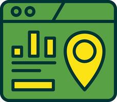 Map Pack Filled Two Color Icon vector