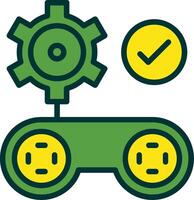 Gamification Filled Two Color Icon vector