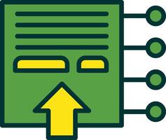 Interactive Content Filled Two Color Icon vector