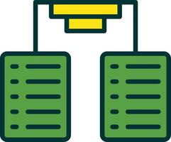 Keyword Proximity Filled Two Color Icon vector