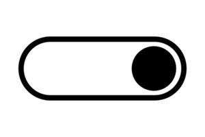 toggle switch button icon symbol. Flat illustration vector
