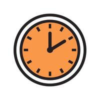Time and Clock Icon. Collection of Line Clock Symbol and Analog Design Isolated on White Background vector